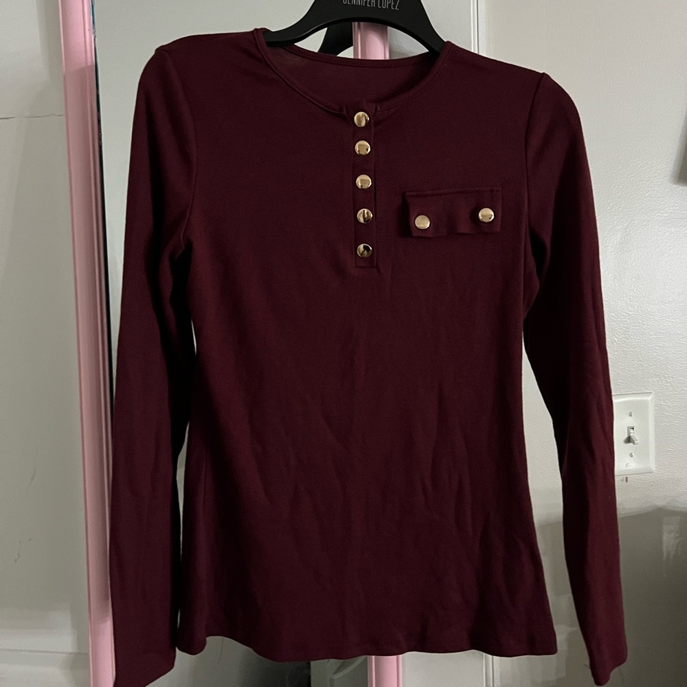 Maroon long sleeve
